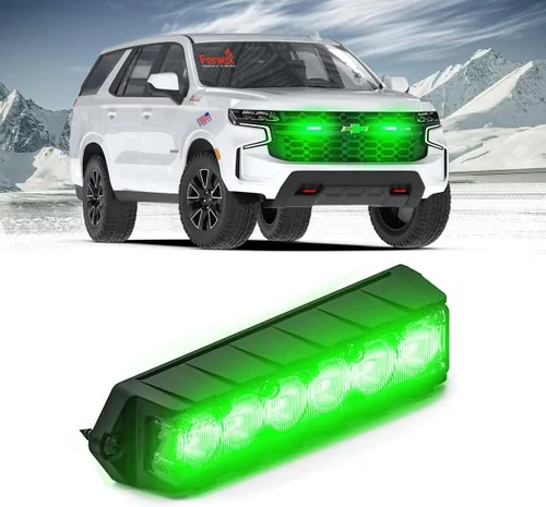 Miniatura 9 de Feniex Industries: Luces de advertencia LED profesionales de montaje en superficie Fusion-S (ámbar) para obras públicas y camiones de remolque