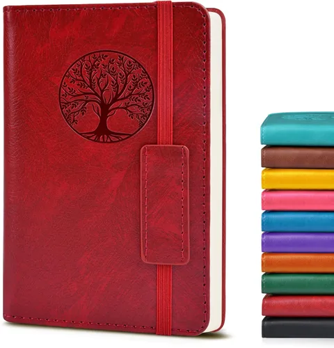 Miniatura 42 de Biuwory Cuaderno diario con líneas para mujeres y hombres, 256 páginas, tamaño A5, de cuero de tapa dura para escribir, viajes, negocios, trabajo
