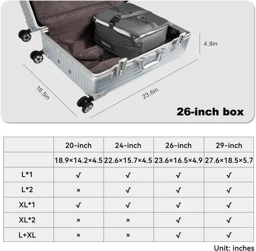 Miniatura 44 de TABITORA - Estantería portátil y plegable de gran capacidad con ganchos para colgar, ideal como almacenamiento para viajes
