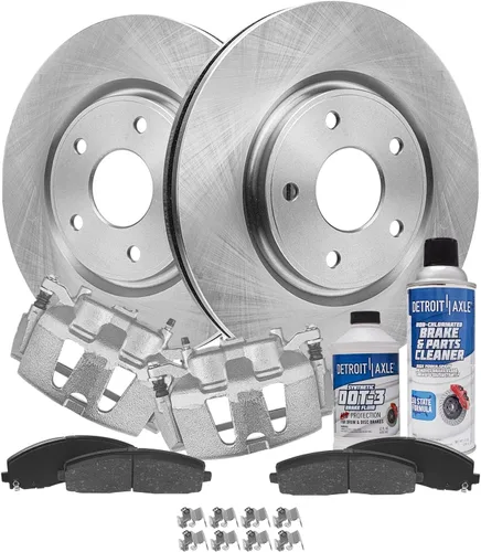 Miniatura 80 de Detroit Axle - Rotores de freno para Nissan NV2500 NV3500 NV1500 NV1500 2012-2021, repuesto de rotores de freno de disco: rotor delantero de 14.17