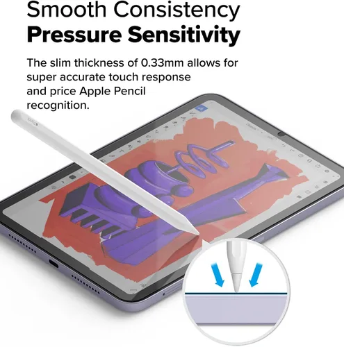 Miniatura 5 de Ringke Protector de pantalla de vidrio templado compatible con iPad Mini 6 (6ª generación) y protector de pantalla para iPad Mini A17 Pro, vidrio