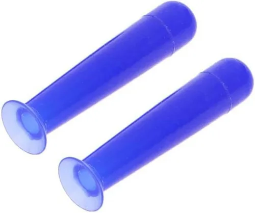 Jowxsx 2 unids azul práctico lentes de contacto de silicona pequeñas ventosas Stick RGP Inserter Remover lentes de contacto casos accesorios para la