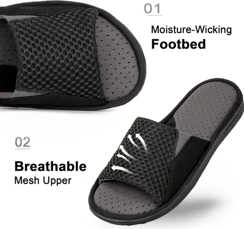 Miniatura 5 de Cómodas pantuflas de espuma viscoelástica para hombre