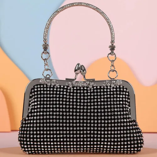 Miniatura 3 de Fawziya Rhinestone Crystal Embrague Lindos bolsos de noche y embragues para las mujeres