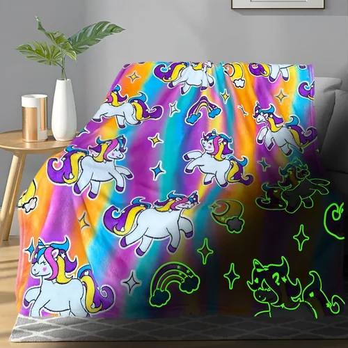 Miniatura 32 de TEHALK Mantas de bebé personalizadas para niños, manta de dinosaurio para niños, manta que brilla en la oscuridad para niños, manta para niños