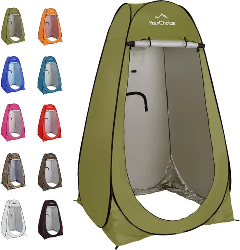 Miniatura 16 de Your Choice Tienda de Ducha Emergente de Privacidad - Tienda de Cambio Portátil para Camping, Playa y Senderismo - 6.2 Pies Ligera con Bolsa de Negro