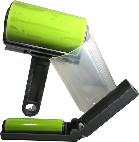 Miniatura 7 de Best Sticky - Limpiador original de rodillo de pelusa de gel y removedor de pelo de mascotas, lavable y reutilizable, juego de dos para ropa, pelo