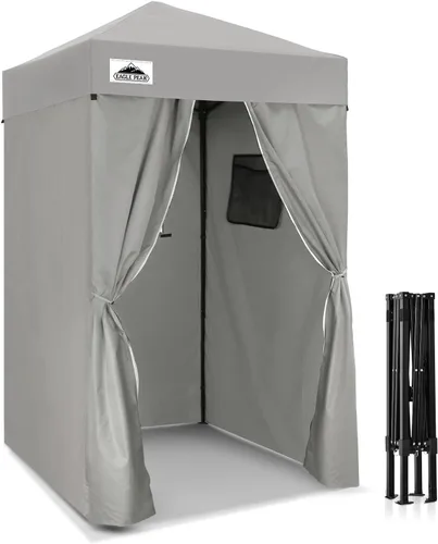 Miniatura 22 de EAGLE PEAK Flex Ultra Compact 4x4 Toldo desplegable, refugio solar, vestidor, toldo portátil de privacidad para piscina, sesiones de fotos