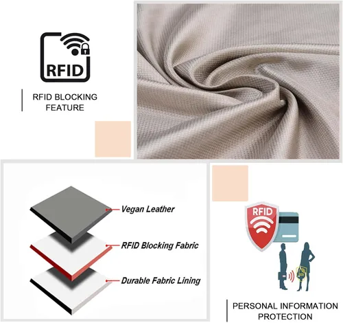 Miniatura 5 de Funda tipo cartera para iPhone 13, [Bloqueo RFID] con 3 ranuras para tarjetas con ranura para tarjeta de crédito, cubierta protectora magnética