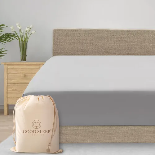 Miniatura 20 de Good Sleep Bedding Sábana Bajera Ajustable Tamaño King Solamente – Sábana bajera suave y transpirable tamaño King de 1000 hilos tamaño King