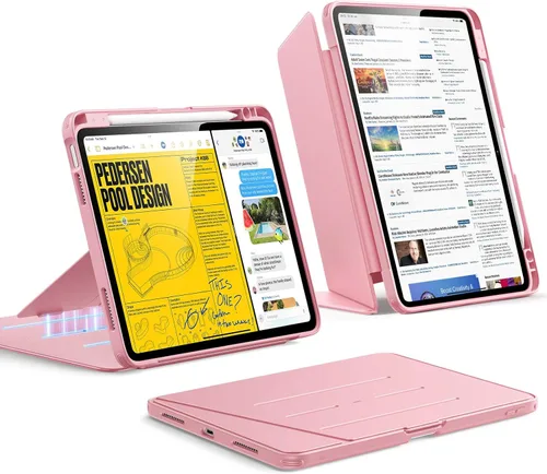 Miniatura 32 de ESR - Funda para iPad Air de 11 pulgadas M3/M2 (2025/2024), iPad Air de 5ª/4ª generación (2022/2020), funda con soporte vertical, múltiples ángulos