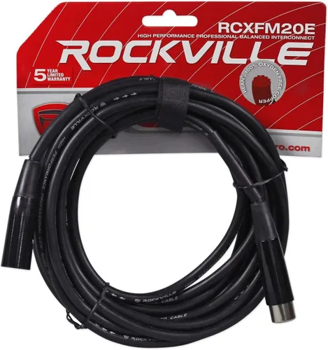 Miniatura 7 de Mackie Mix8 Mezclador compacto de 8 canales construido con un paquete de chasis de metal duradero con Rockville RCXFM20E-B cable de micrófono XLR