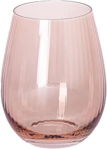 Miniatura 7 de Mary Square 47881 Gold Rim - Taza de bebida de cóctel para vino de champán con tallo de vidrio acanalado duradero de 5 onzas, accesorio para carrito