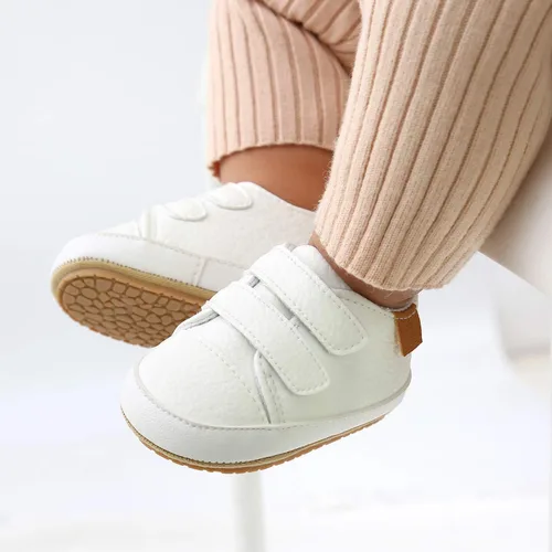 Miniatura 3 de SOFMUO Zapatos deportivos de piel sintética para bebés niños y niñas con suela de goma suave mocasines Oxford para recién nacidos antideslizantes