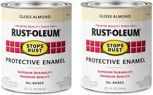 Miniatura 53 de Rust-Oleum 7765502 - Pintura anti-óxido para aplicación con brocha, cuarto de galón, color rojo real brillante, (paquete de 1)