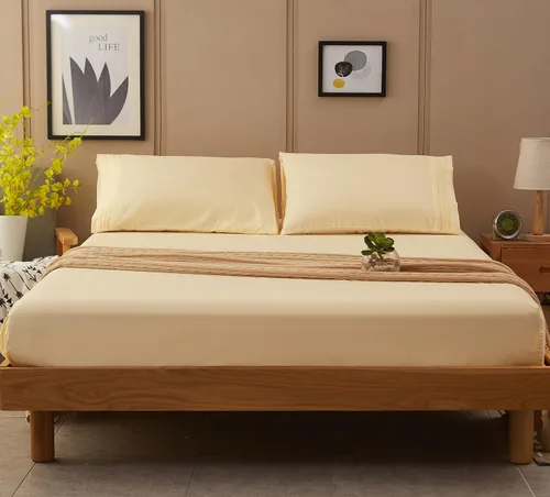 Miniatura 8 de SONORO KATE Juego de sábanas de microfibra súper suave de 1800 hilos, sábanas egipcias de lujo con bolsillo de 18 pulgadas de profundidad, Marfil