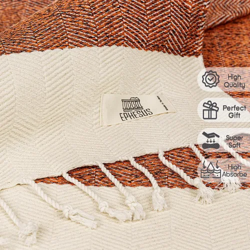 Miniatura 5 de EPHESUS TOWELS Toallas de Mano - Juego de 2 18" x 30" - Toalla de Mano Turca Decorativa para Baño, Cocina, Invitados, Cara, Cabello, Té, Paño