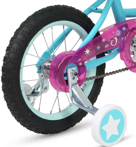 Miniatura 7 de WEIZE Kids Bike, 14 16 Inch Children Bicycle for Girls Ages 4-12 Years Old, Front Basket, Bell, Streamer, Doll Seat, Adjustable Seat & Handlebars