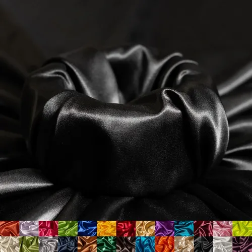 Ice Fabrics The Yard - Tela de satén elástica Charmeuse de 58/60 pulgadas de ancho, sedosa y suave para coser ropa, vestidos, vestidos de noche,