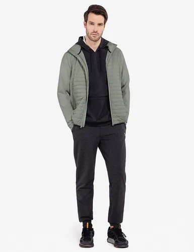 Miniatura 7 de BALEAF Men's Running Jacket Lightweight Thumble Hole Warm Up Puffer Jacket Hybrid Thermal Coat Insulated Hiking Golf