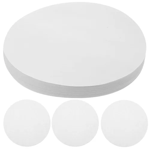 Miniatura 12 de Hemobllo Papel de filtro cualitativo, papel de filtro de laboratorio redondo de 2.8 in, papel de filtro de embudo de prueba de análisis químico