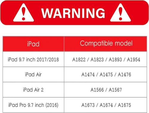 Miniatura 2 de RUBAN Funda para iPad de 9.7 pulgadas 6ª 5ª generación, Air 2/Air 1 2018 2017 - Funda inteligente ultra delgada y ligera con antiarañazos, Azul