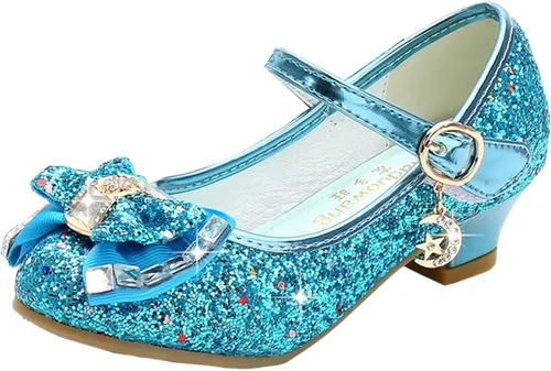 Miniatura 15 de Cadidi Dinos Zapatos de vestir para niñas con tacón de fiesta de boda Mary Jane Princess Flower Shoes (bebé/niño pequeño/niño grande)