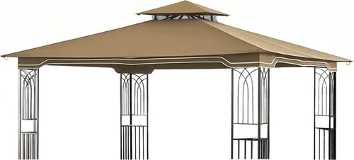 SCOCANOPY Toldo de Repuesto para Cenador para Cenador de Patio Regency II de 10 x 12 pies, Modelo L-GZ798PST,A101004104,A101004105 (Beige)