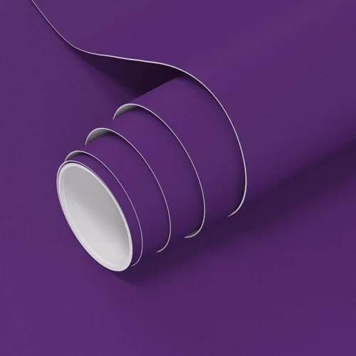 Miniatura 10 de Papel tapiz de vinilo adhesivo morado para despegar y pegar, papel tapiz de color sólido extraíble para sala de estar, dormitorio, revestimiento