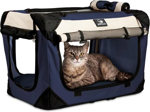 Miniatura 10 de Transportador de mascotas para gatos y perros, lado suave, mediano de 20 x 13 x 13 pulgadas, se adapta a la mayoría de gatos o perros pequeños