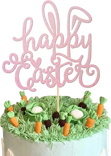 Miniatura 15 de 30 piezas de decoración para magdalenas de Pascua con purpurina de cruz religiosa He is resucitado para cupcakes de la Santa Biblia, Dios bendiga