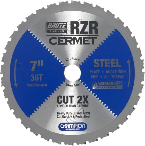 Miniatura 12 de Champion Cutting Tool Corp - Hoja de sierra circular de 5-3/8 pulgadas, 50T (RZR-538-50-ST), acero inoxidable