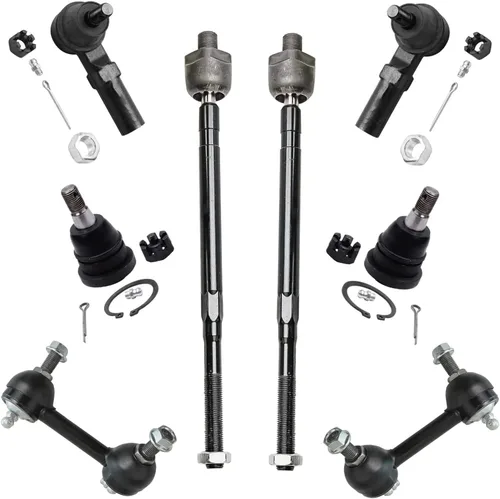 Miniatura 82 de Detroit Axle – Kit de suspensión delantera para Hyundai 2013-2018 Santa Fe 2 enlaces de barra de estabilizador 4 varillas de amarre interiores