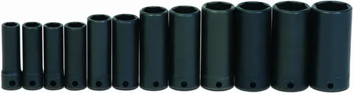 Miniatura 9 de Williams JHW12M-607 SUPERTORQUE - Enchufe de 6 puntos de impacto profundo de 3/8 pulgadas, tamaño de 0.276 in, acabado industrial negro, diseñado