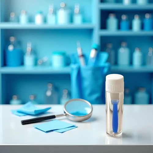 Miniatura 3 de Herramienta de lente de contacto de silicona suave conveniente azul Removedor de émbolo Insertador de lente escleral, para lentes duras suaves