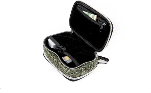 Miniatura 45 de DIME BAGS Bolsa de viaje acolchada para cápsulas con clip para llavero, acolchado interior para protección de vidrio y equipo, múltiples