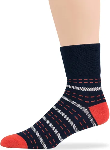 Miniatura 20 de 7BIGSTARS KINGDOM Calcetines de algodón para hombre, diabéticos, no vinculantes, paquete de 5 unidades, talla L/XL, Azul mezclilla, verde oliva