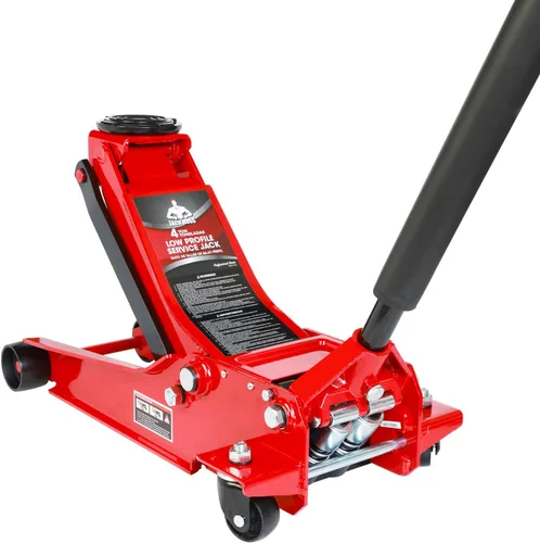 Miniatura 11 de Jack Boss Gato Hidráulico de Carrito de Piso de 2.5 Toneladas (5500 Libras) de Perfil Bajo con Estuche de Almacenamiento Portátil, Rango de Rojo