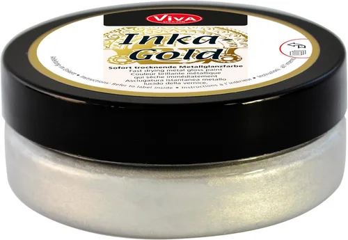 Miniatura 19 de Viva Decor Inka Gold Gilding Wax 2.3 oz (Oro) - Pasta de Pulido Metálica a Base de Cera de Fácil Aplicación. Brillo Metálico de Secado Rápido, Dorado