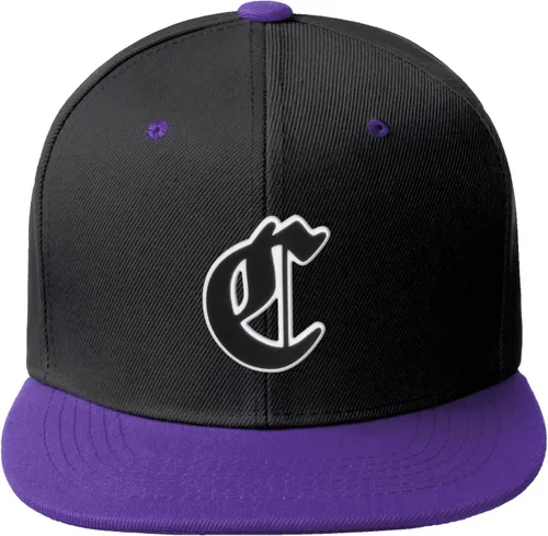 Miniatura 198 de Daxton Gorra clásica con visera de billete plano con letras del alfabeto inglés antiguo de la A a la Z