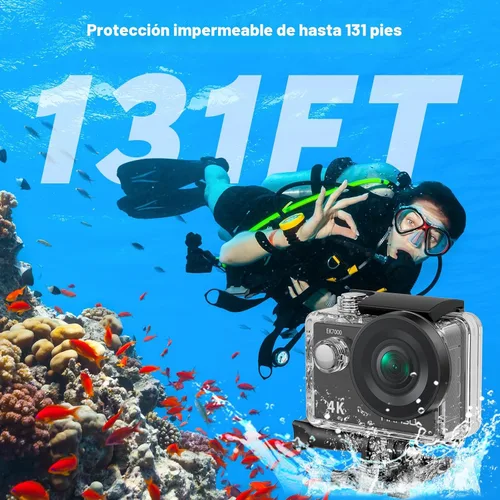 Miniatura 4 de Videocámara sumergible DV con wifi AAKASO EK7000 4K Action Camera Sports.