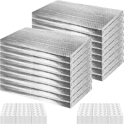 Miniatura 21 de Kit de paneles de aislamiento para puerta de garaje 8P, 0.24 pulgadas, papel de aluminio reflectante de doble burbuja, hoja de 0.236 in, escudo de 6