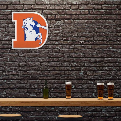Miniatura 2 de Rico Industries Banderín de fútbol americano de la NFL con corte retro, decoración del hogar y la sala de estar, fieltro suave EZ para colgar