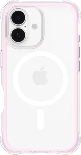 Miniatura 42 de ORNARTO Air Case para iPhone 16 Pro Max Transparente, Compatible con MagSafe, Funda de Protección contra Caídas de Grado Militar con Air-Pink Rosa