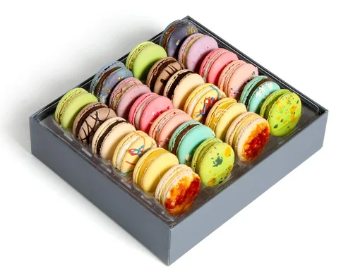 Miniatura 11 de Macarons franceses de lujo, galletas europeas, cestas de regalo, caja de chocolate, aperitivos, paquete variado, condolencias, aniversario, mejorar