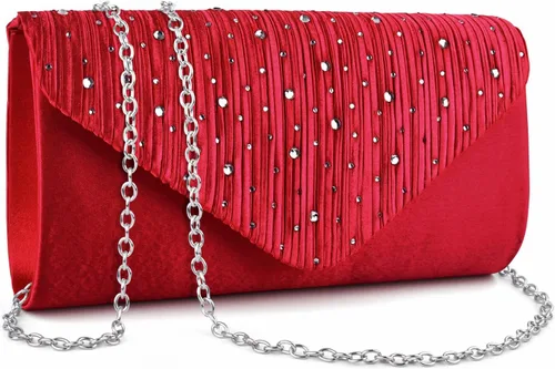 Miniatura 8 de TINDTOP Bolsos de mano de noche para mujer, bolsos de mano para boda, fiesta, cóctel, graduación, bolsa cruzada de hombro tipo sobre for Formal