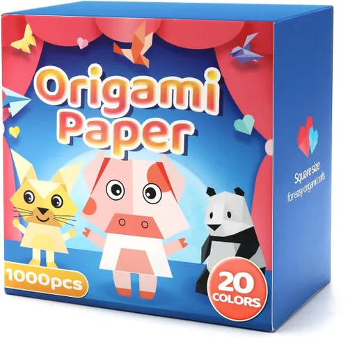 Miniatura 10 de IOOLEEM Papel de origami, 200 hojas, papel de origami negro, cuadrado de 6 pulgadas, papel de color de doble cara.