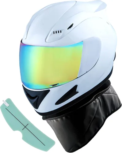 Miniatura 11 de 1Storm - Casco de cabeza completa para motocicleta, diseño de calavera mecánica HJDJ11