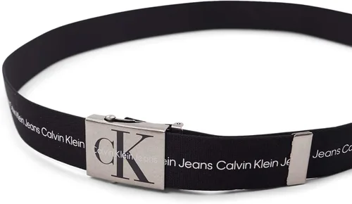 Miniatura 3 de Calvin Klein de los hombres ajustable Firma algodón belt-white