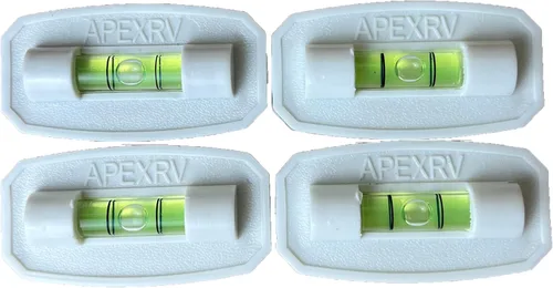 Miniatura 3 de APEX RV - Nivel de burbuja multiusos para pegar en nivel, para caravana, cámper, remolque (2 por paquete, negro)